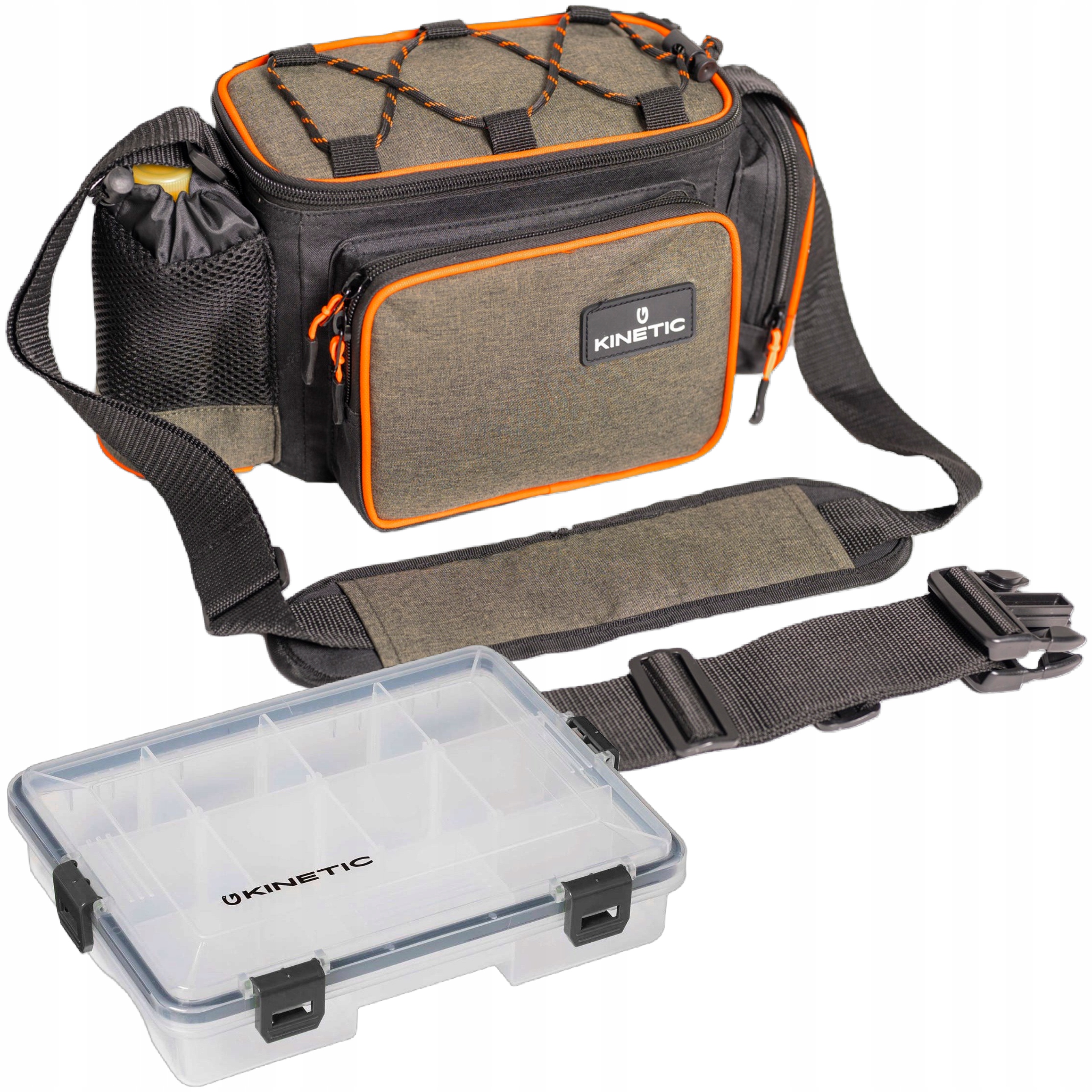 Torba Wędkarska Spinningowa z Pudełkiem na Przynęty Akcesoria Wodoodporna