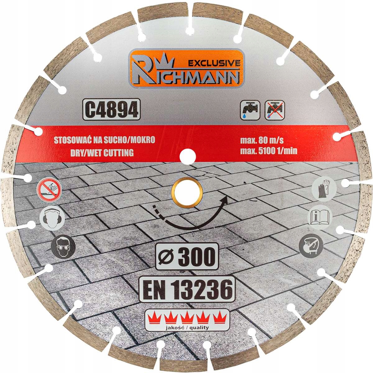 Diam. Kotúč 300x25,4/20 MM Na Rezanie Betónu Richmann C4894