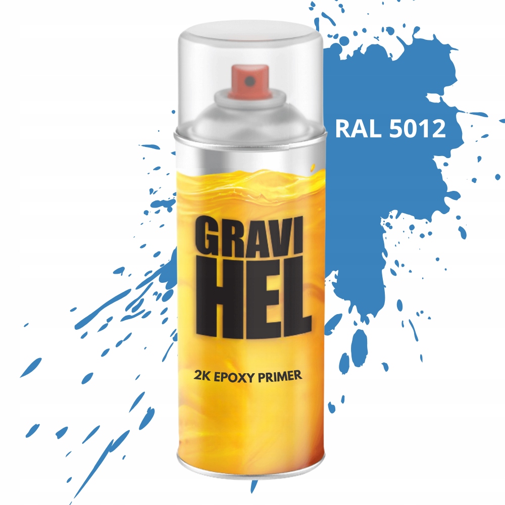 Ral 5012 2K Podkład Epoksydowy Antykorozyjny Do Stali Farba Spray 400ML
