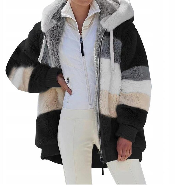 

Ciepła Alpaka Płaszcz Narzutka kurtka Wełna