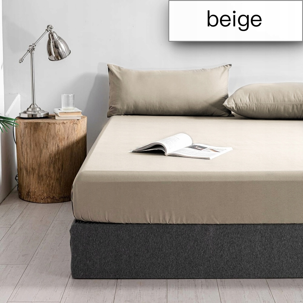 PRZEŚCIERADŁO BAWEŁNA JERSEY Z GUMKĄ NA MATERAC 200x220 CM RÓŻNE KOLORY Długość 220 cm