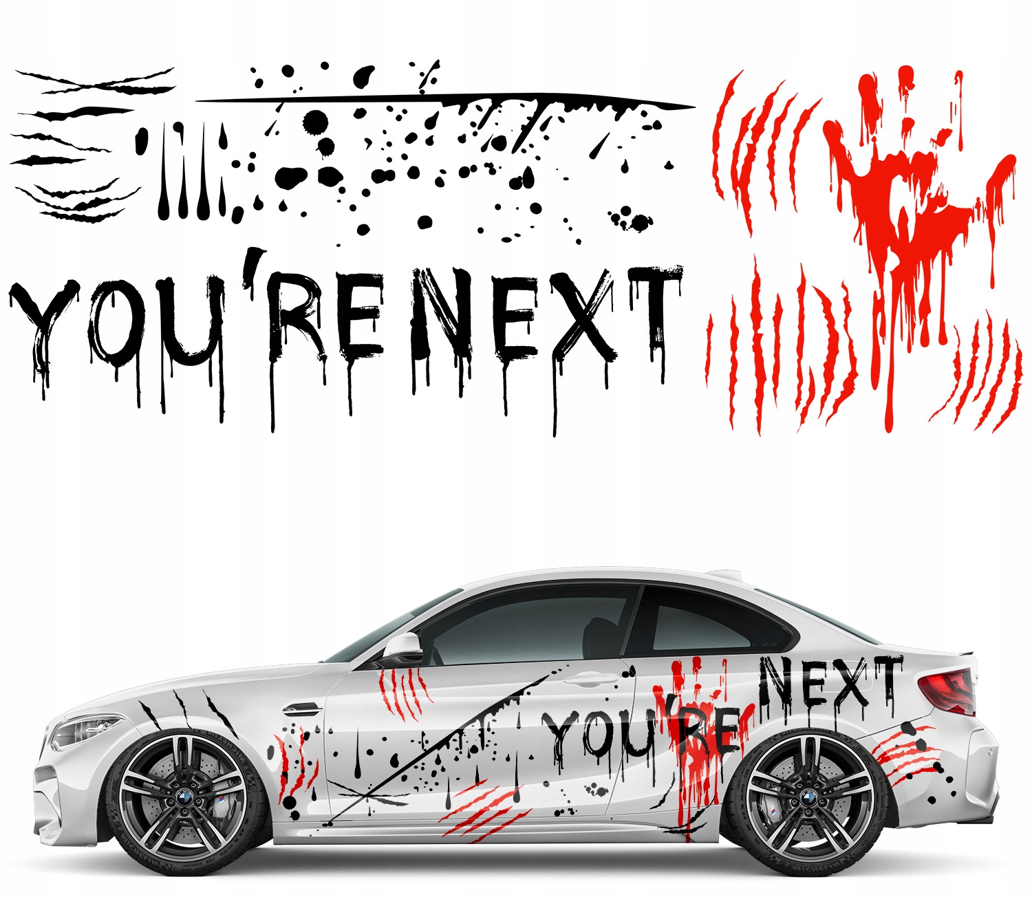 Samolepky na auto Motiv 2 You're Next 94 cm x 500 cm