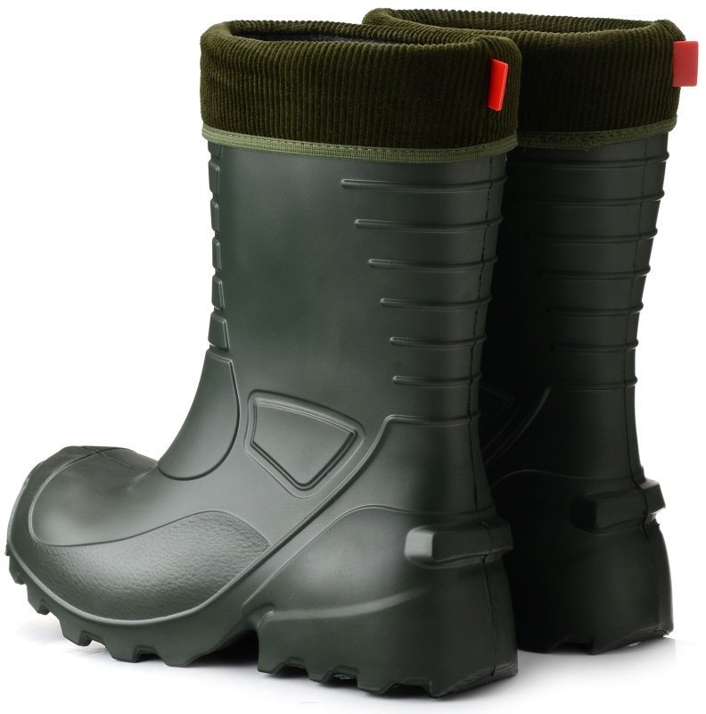 Kalosze męskie ocieplane piankowe lekkie ciepłe zielone Lemigo Yukon 45 Wzór dominujący bez wzoru