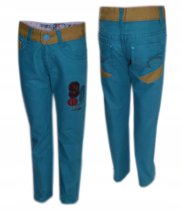 Spodnie jeansowe chłopięce jeansy 110-116