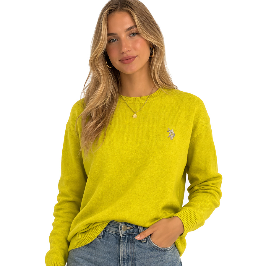 Dámský svetr U.s. Polo Assn. US423730661 Limetkový L