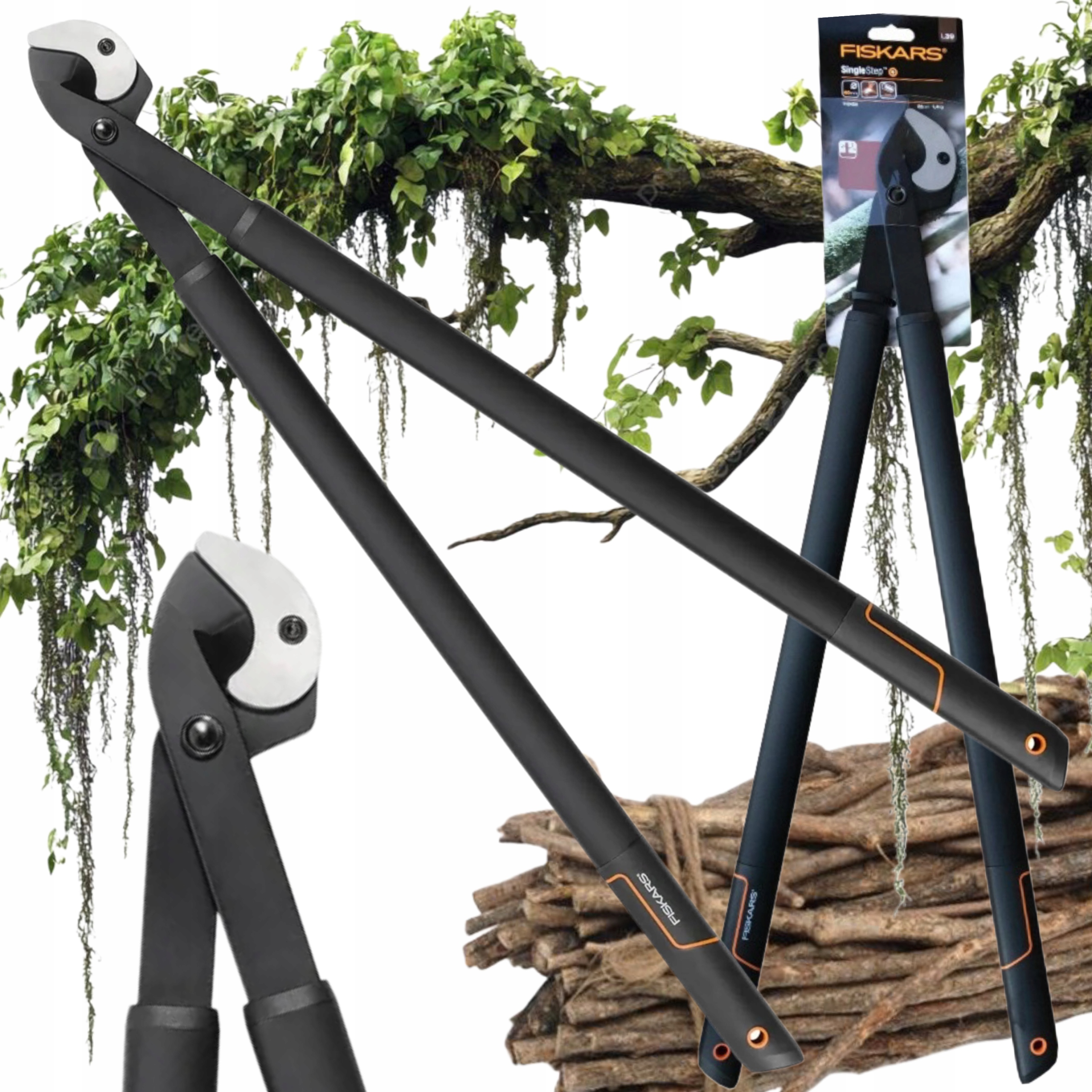 Fiskars Singlestep L39 Zahradní nůžky Dvouruční Na Větve 40 MM Nůžky