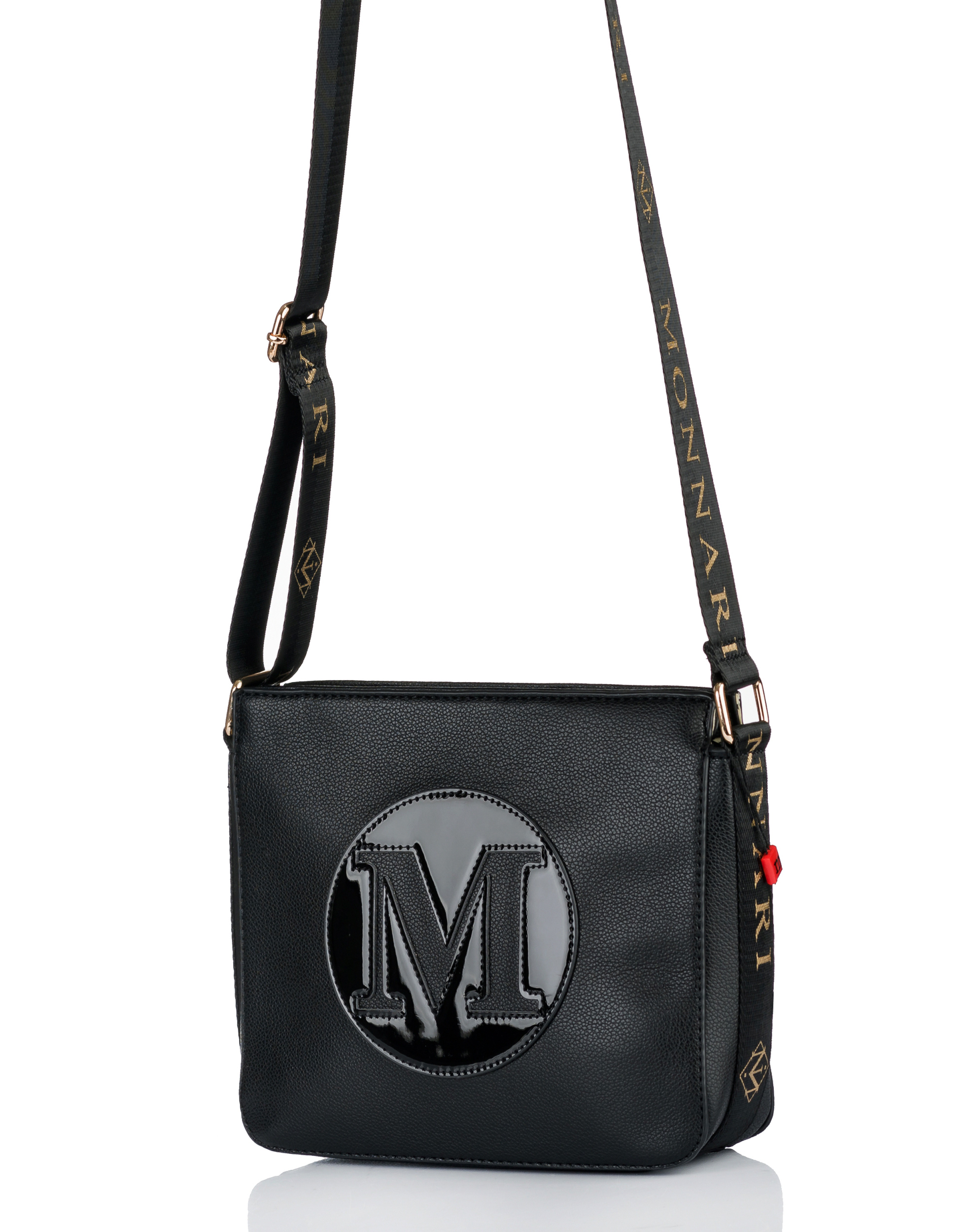 MONNARI Torebka na ramię LISTONOSZKA Pojemna PASEK LOGO PREMIUM Kod producenta BAG3000-020