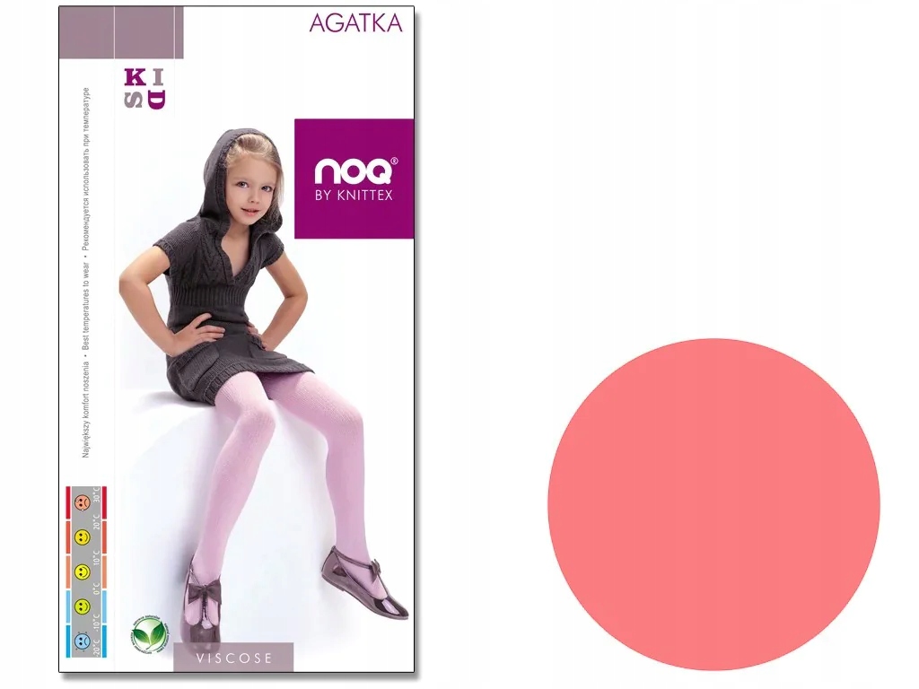 

Rajstopy dziecięce z wiskozy Agatka Salmon 122-128