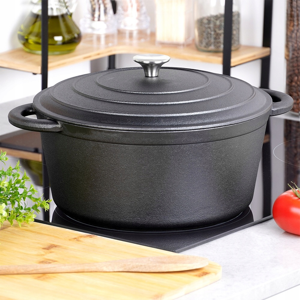 Hrniec S Pokrievkou Smaltovaný Na Varenie Indukcia Plyn 28 CM