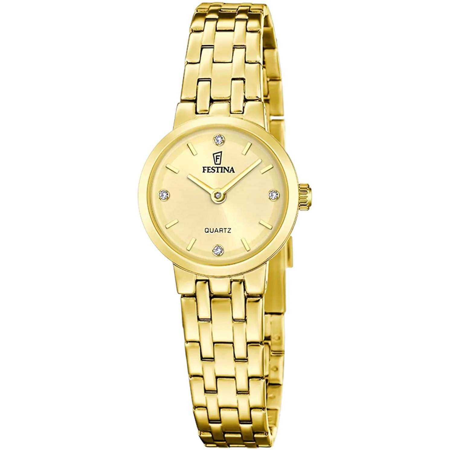 Dámské hodinky Festina F20748-2 Zirkony zlaté