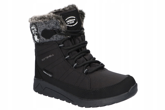 American Club śniegowce dziecięce waterproof SN63/24 r.36 black
