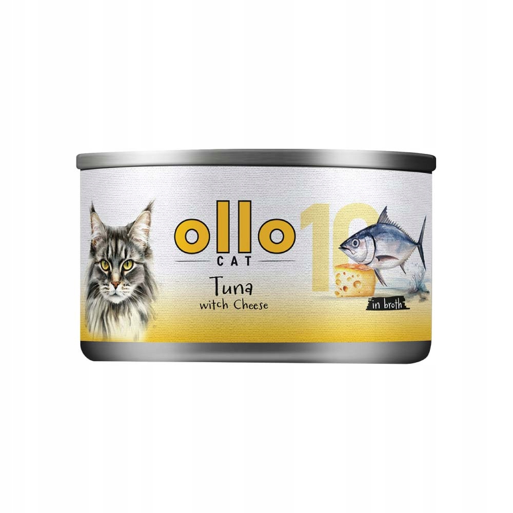 Tuňák Ollo se sýrem ve vývaru Č. 10 70g