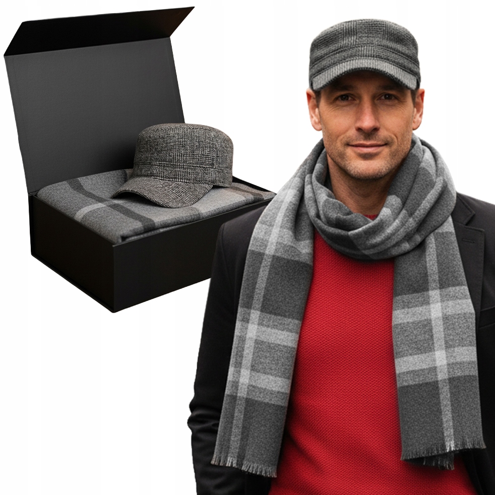 Pánský komplet Patrolová Šála Sada na Dárek v krabičce Pako Jeans