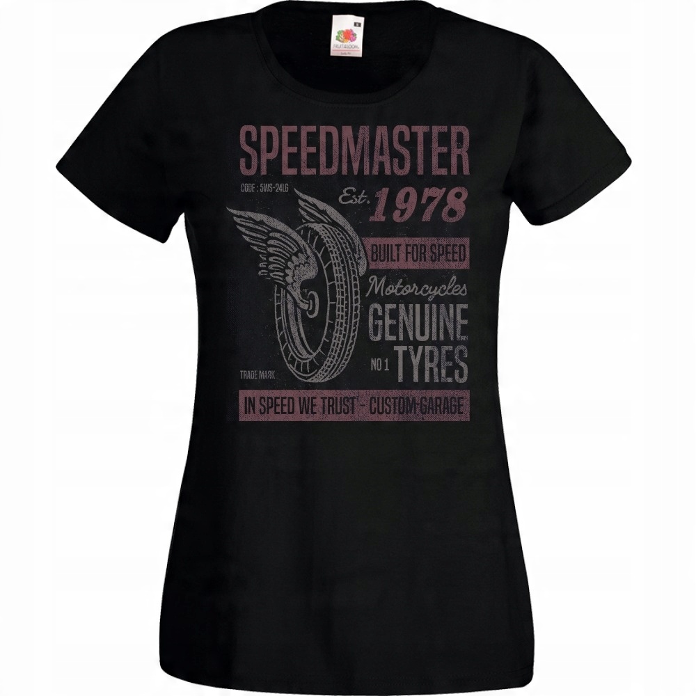 

Koszulka silnik motocykl motor speed L czarna