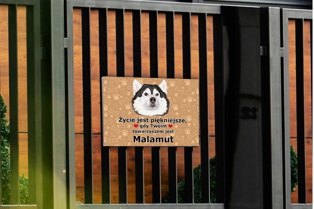 TABLICZKA PCV CIEMNO BRĄZOWY ŻYCIE JEST PIĘKNE MALTAŃCZYK PREZENT MIX WZORY Marka TabPrint