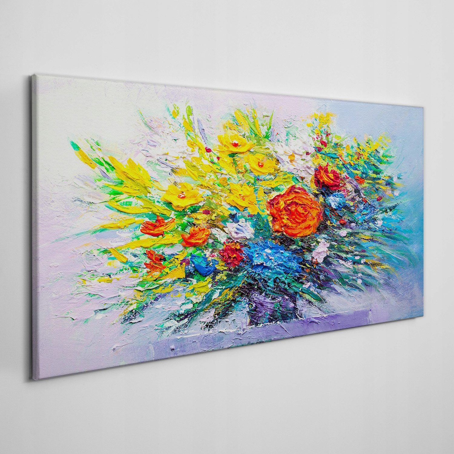 

Obraz na płótnie do salonu Malarstwo kwiaty 120x60