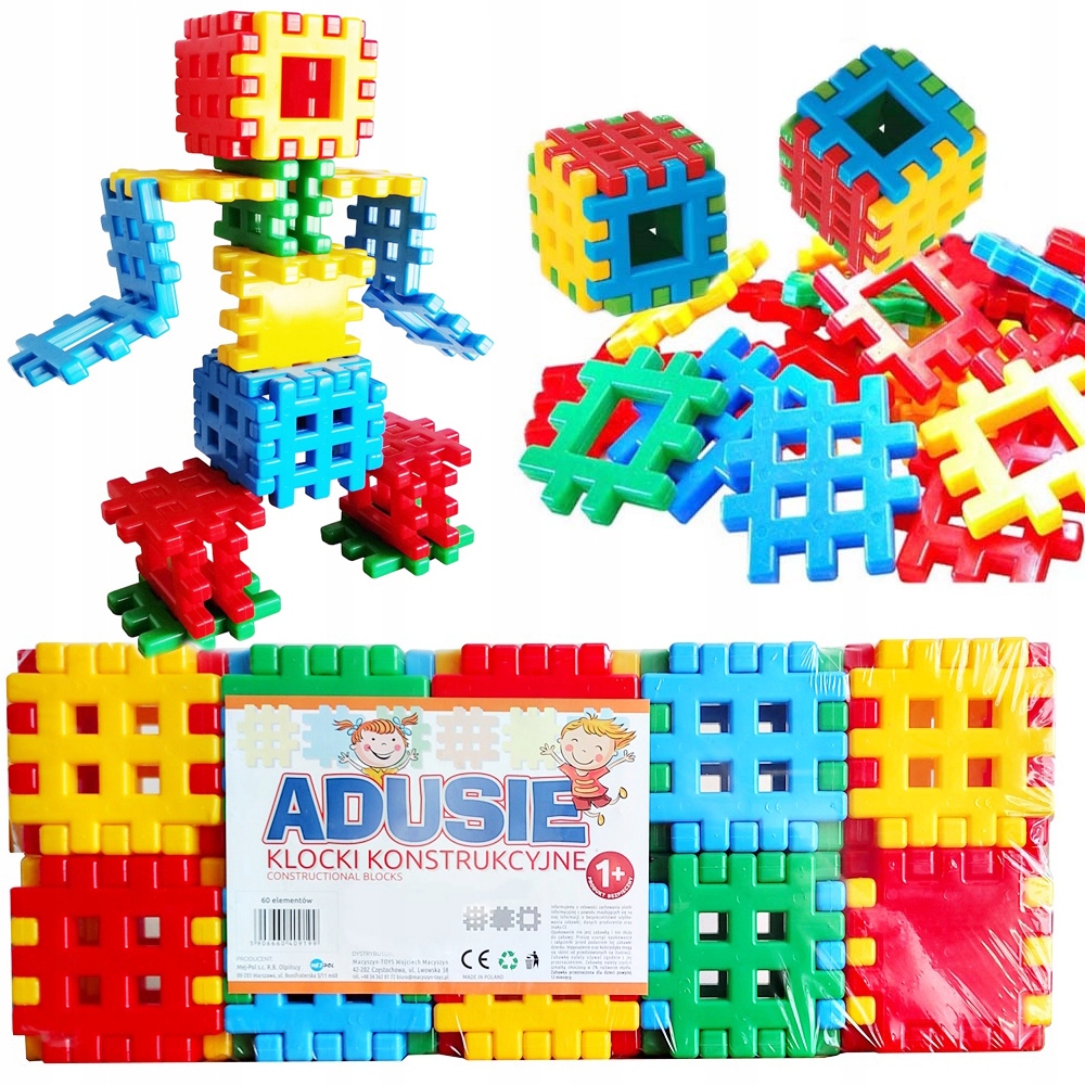 

Wafle Klocki Konstrukcyjne Kostka Adusie 60 El