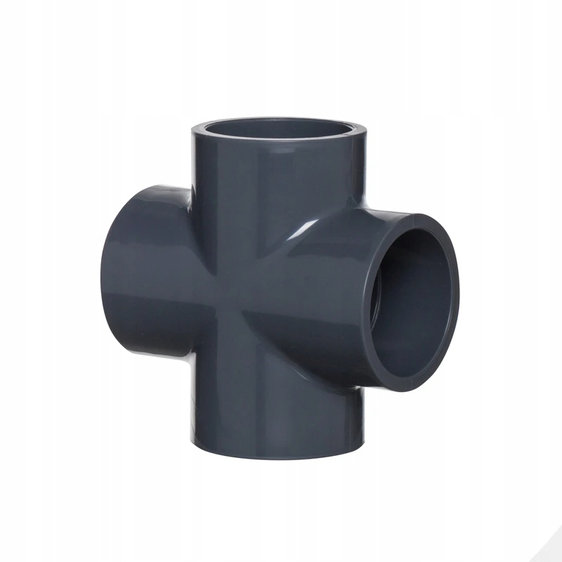 Pvc tvarovka Kříž 90° 125 mm, 4x lepený spoj