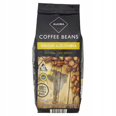 Levně Káva zrnková Arabica Rioba Origin Colombia 500 g