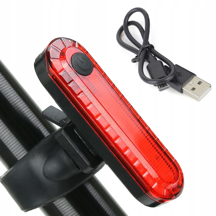 

Lampa Rowerowa Lampa Na Rower Tył, Tylna Usb 50 lm