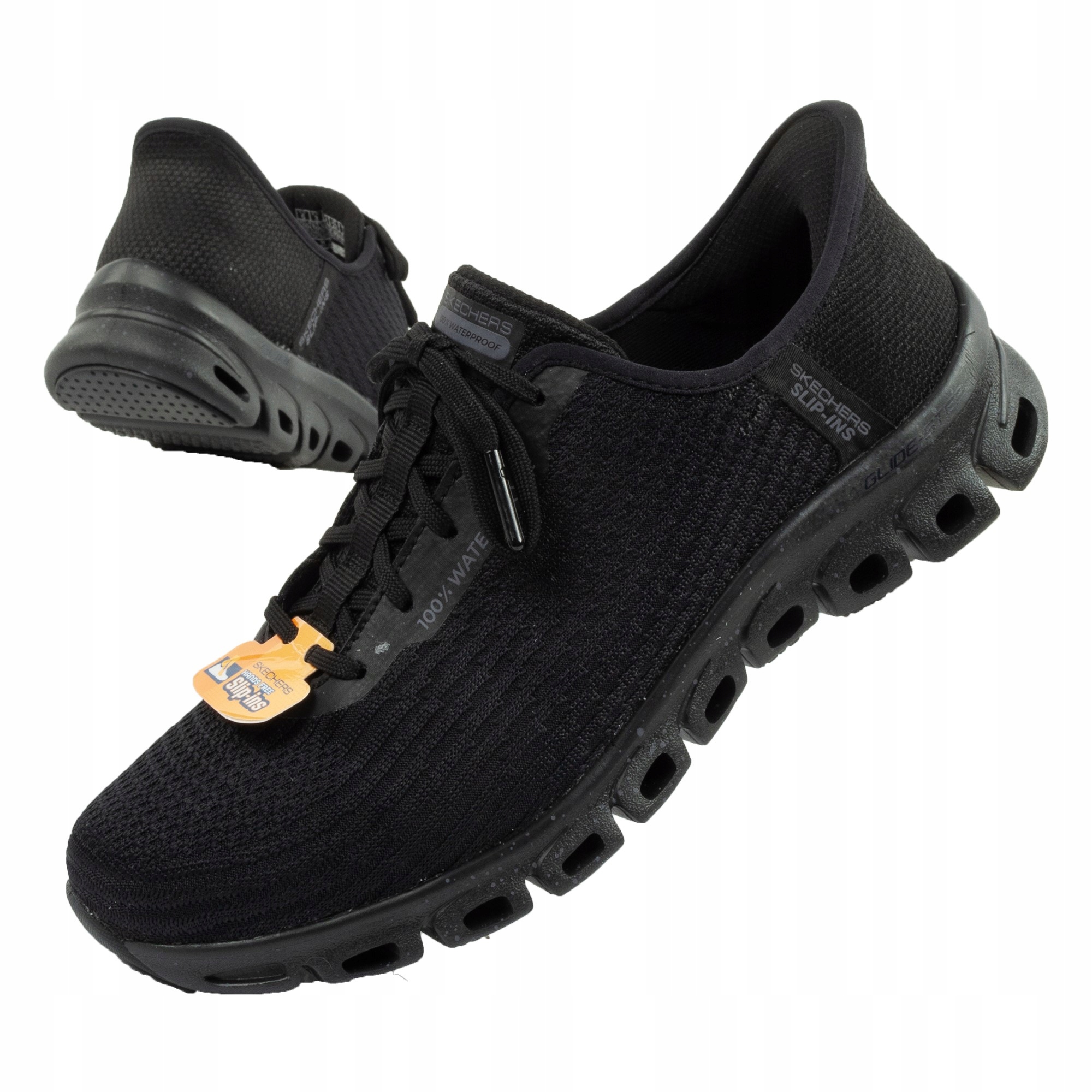 Dámské sportovní boty Skechers Glide Step voděodolné [104571/BBK] Slip-ins