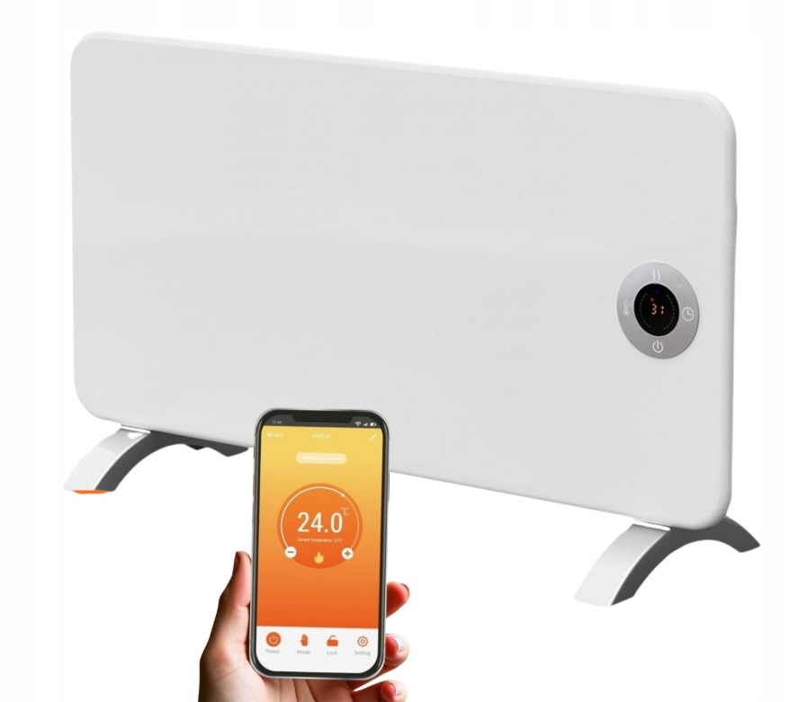 Elektrický konvektorový ohřívač Thermoval T19 1500W WiFi IP24 do koupelny