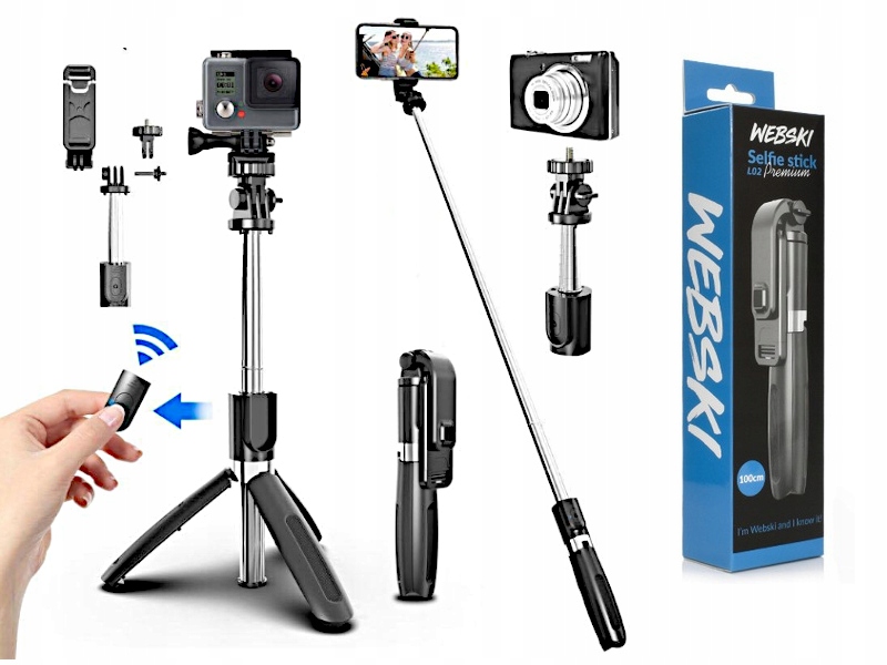 

Kijek Selfie Tripod do Zdjęć Iphone Android +Pilot