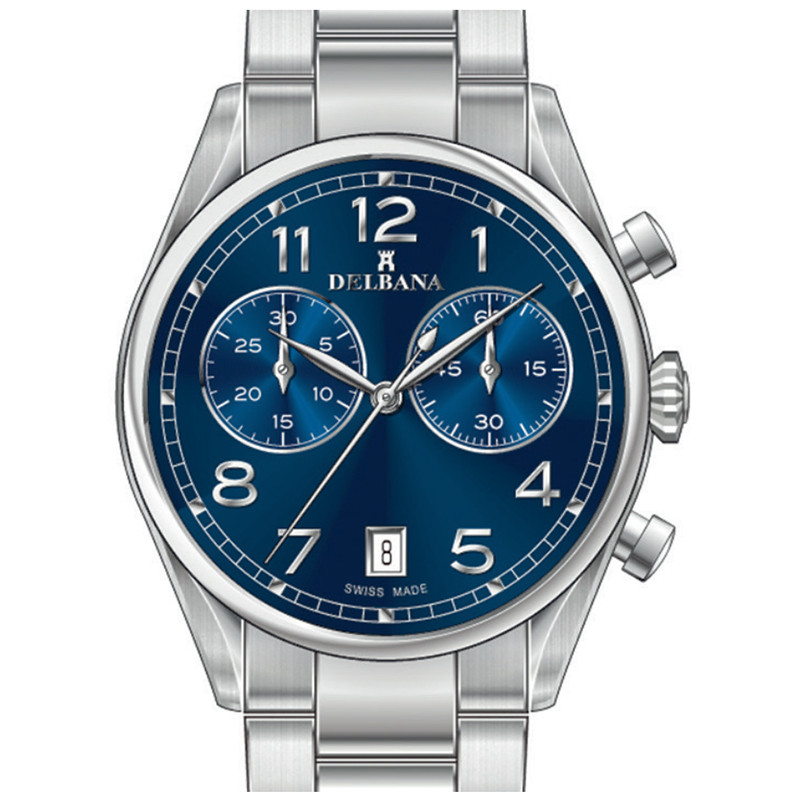 Pánské Hodinky Delbana 41701.754.6.042 stříbrné