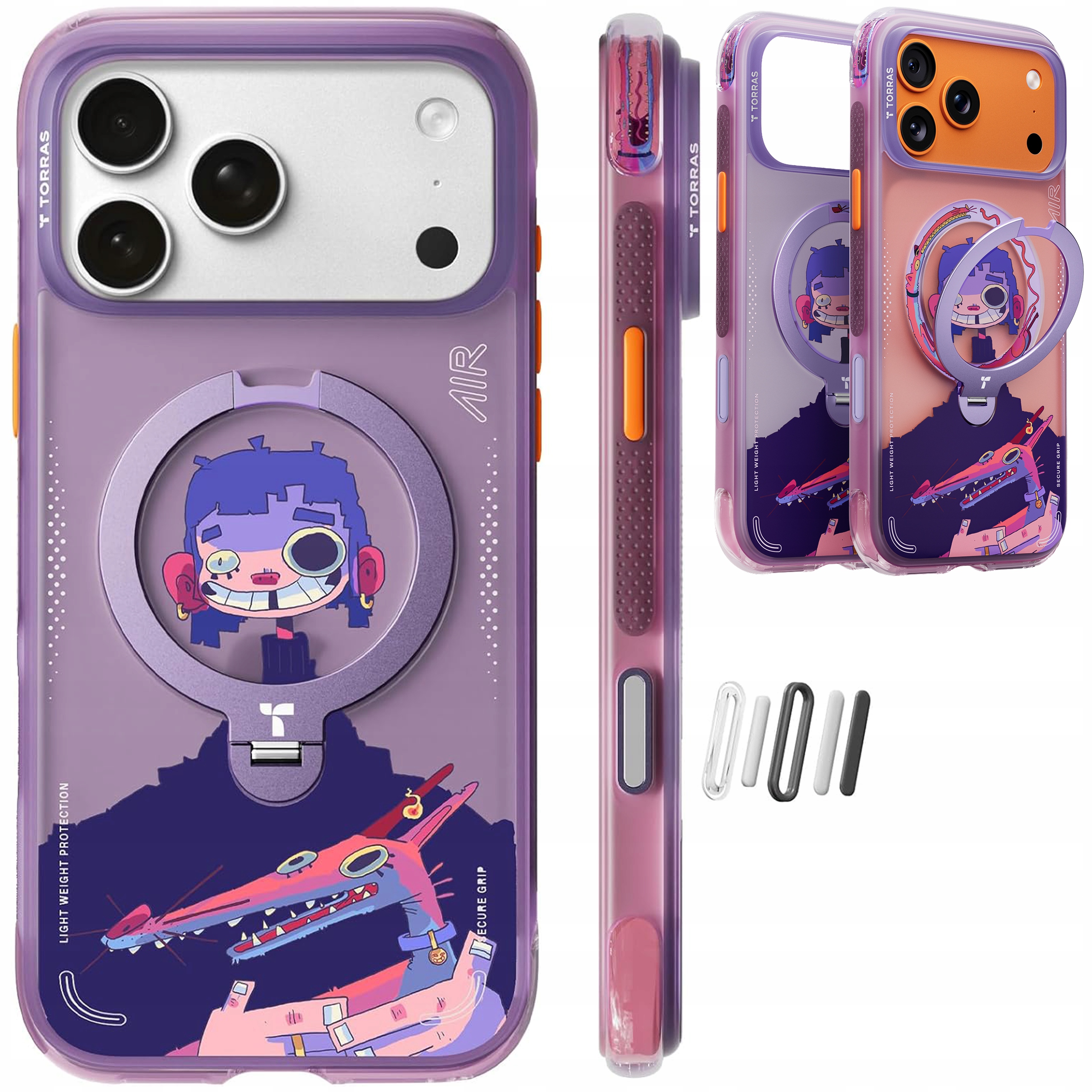 Torras Ostand Air Case Etui MagSafe z Uchwytem do iPhone 17 Pro Max Cover