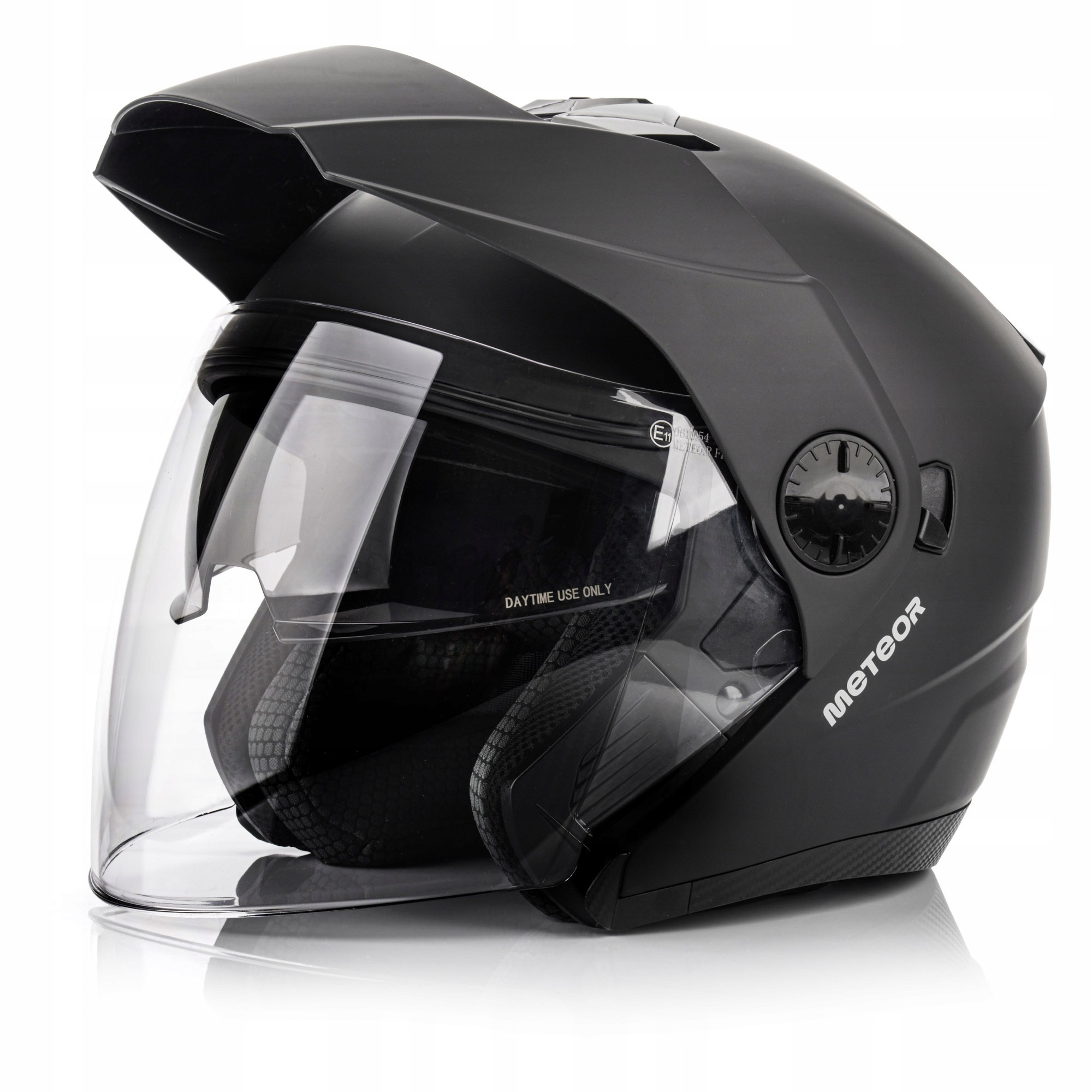 Motocyklová prilba Meteor Hekato Otvorený L 59-60 cm Čierna Ece 22.06 Abs Eps