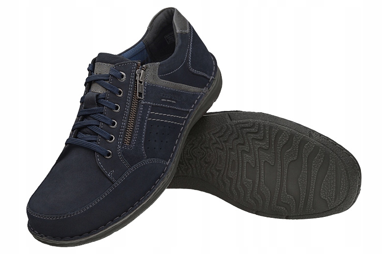 Półbuty JOSEF SEIBEL 43687 r.50 Anvers SKÓRA XXL Rozmiar 50