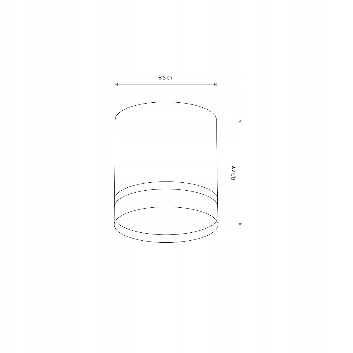 Stropní svítidlo bodová tuba moderní černá kulatá spotová Nowodvorski