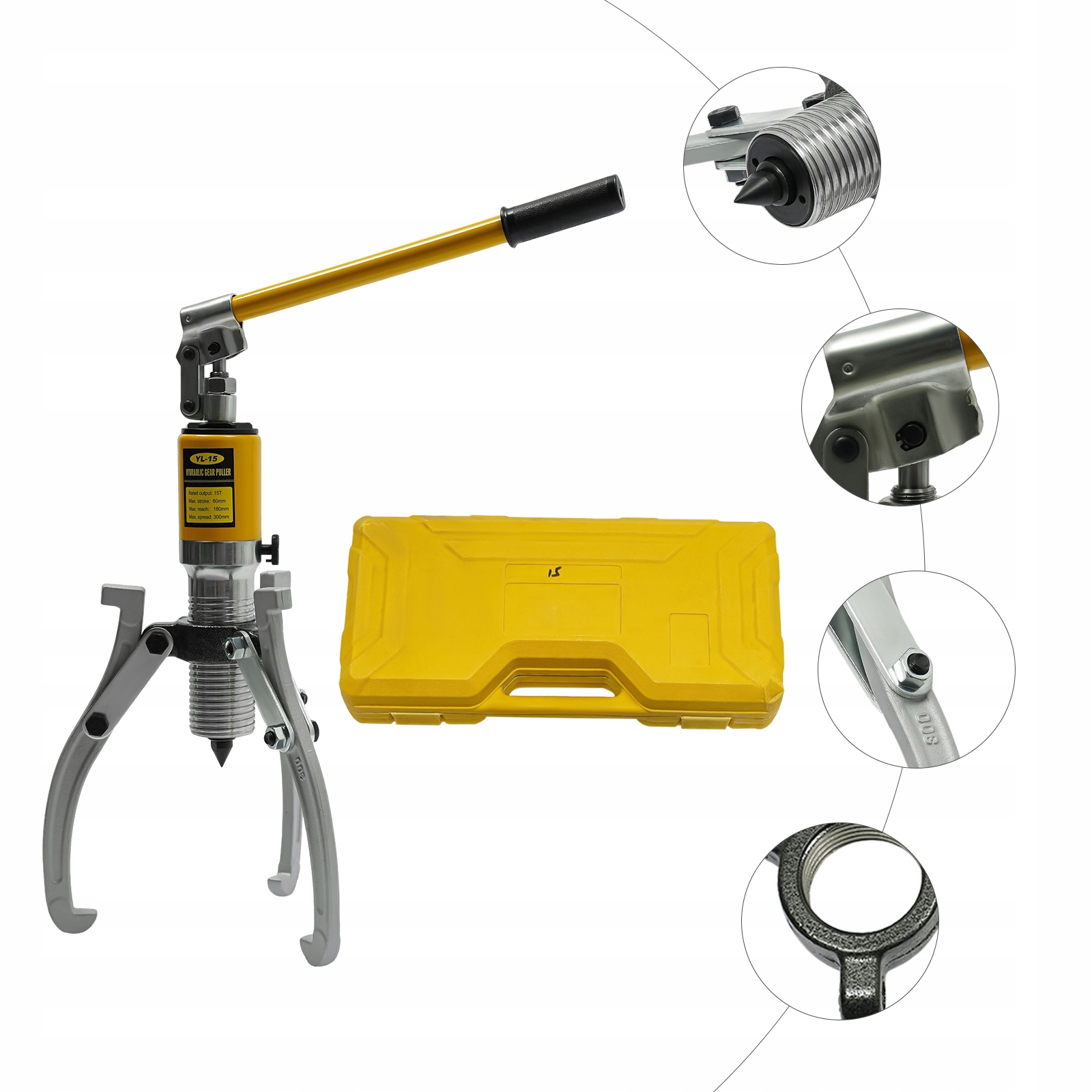 Stahovač Ložisek Hydraulický Stahovák Nábojů 15 Tun