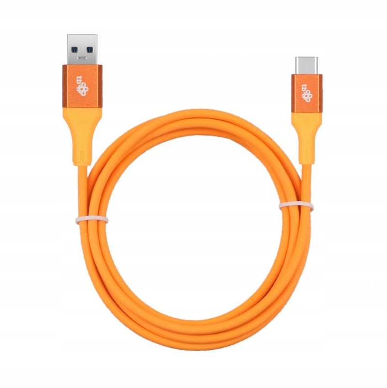 Kabel Usb-usb C Tb 2m pomarańczowy premium 3A Tpe