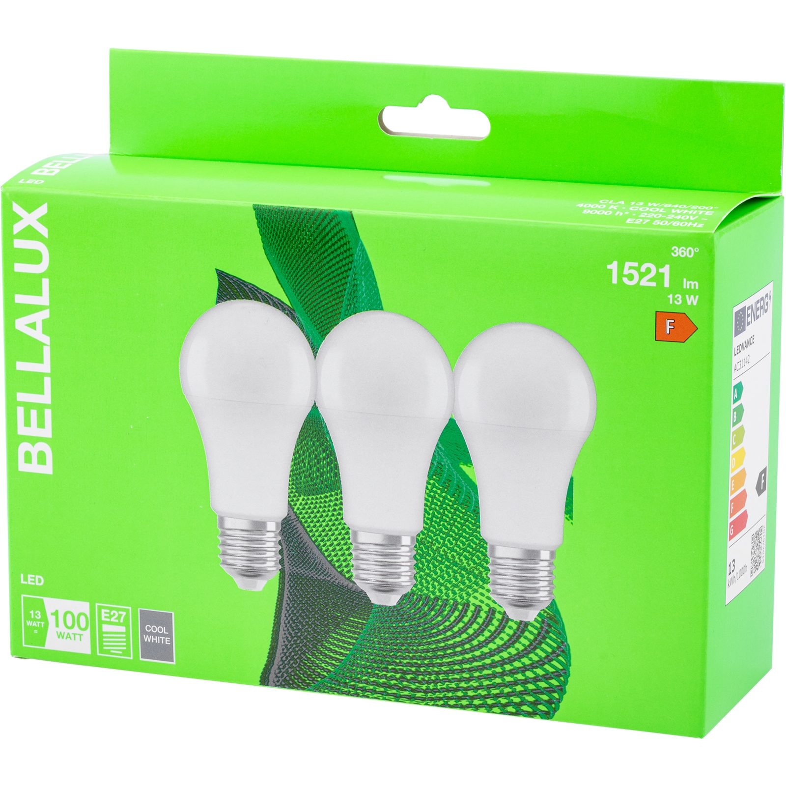 

3x Żarówka Led E27 13W 100W 1521lm 4000K Bellalux