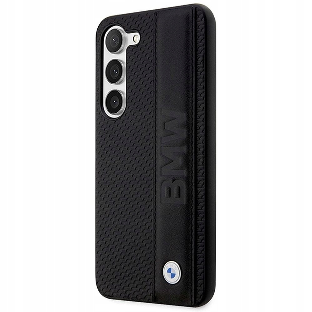 Bmw Leather Textured & Stripe Pouzdro Samsung Galaxy S23+ (černé)