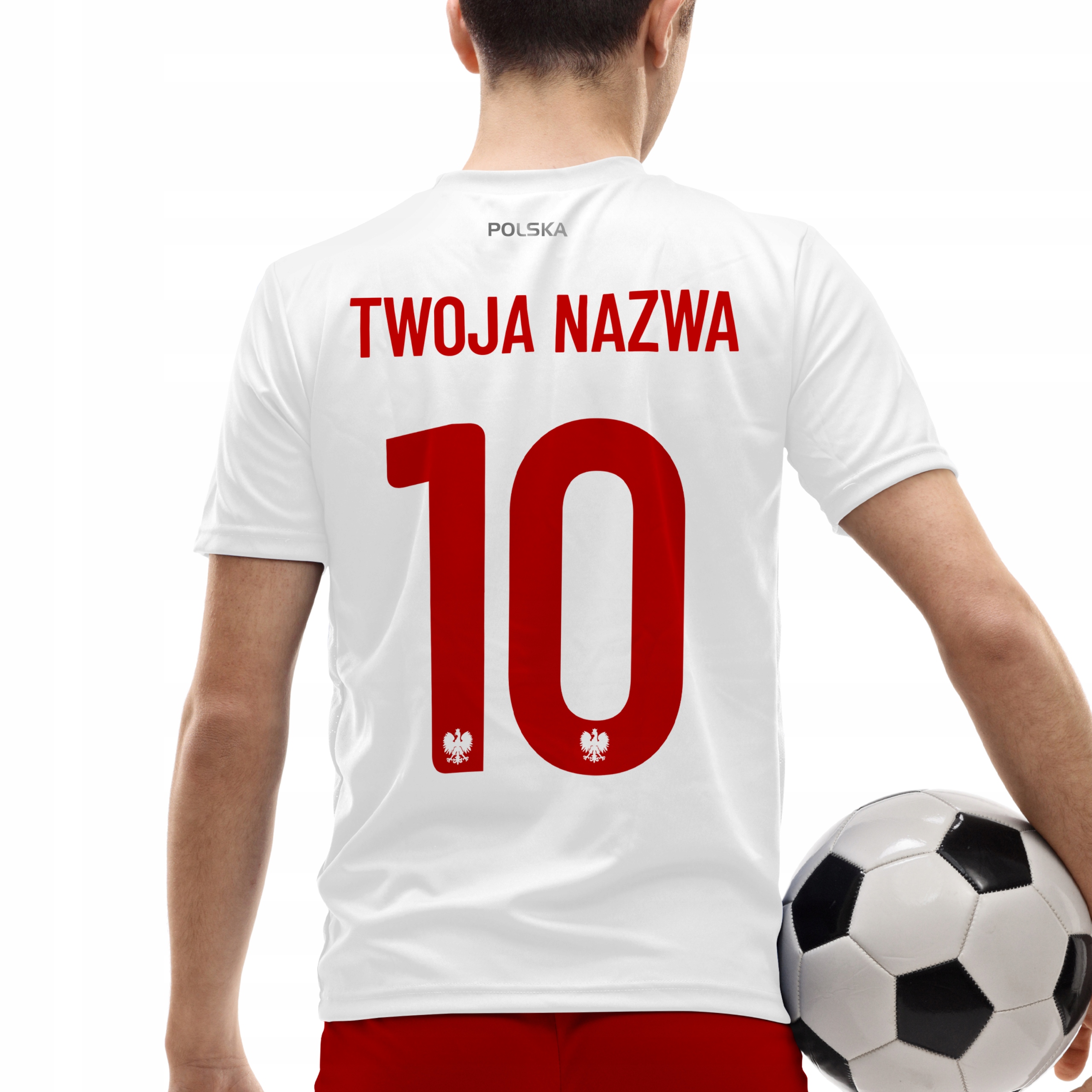 Polska Koszulka Reprezentacji Polski z Nadrukiem Rozmiar M