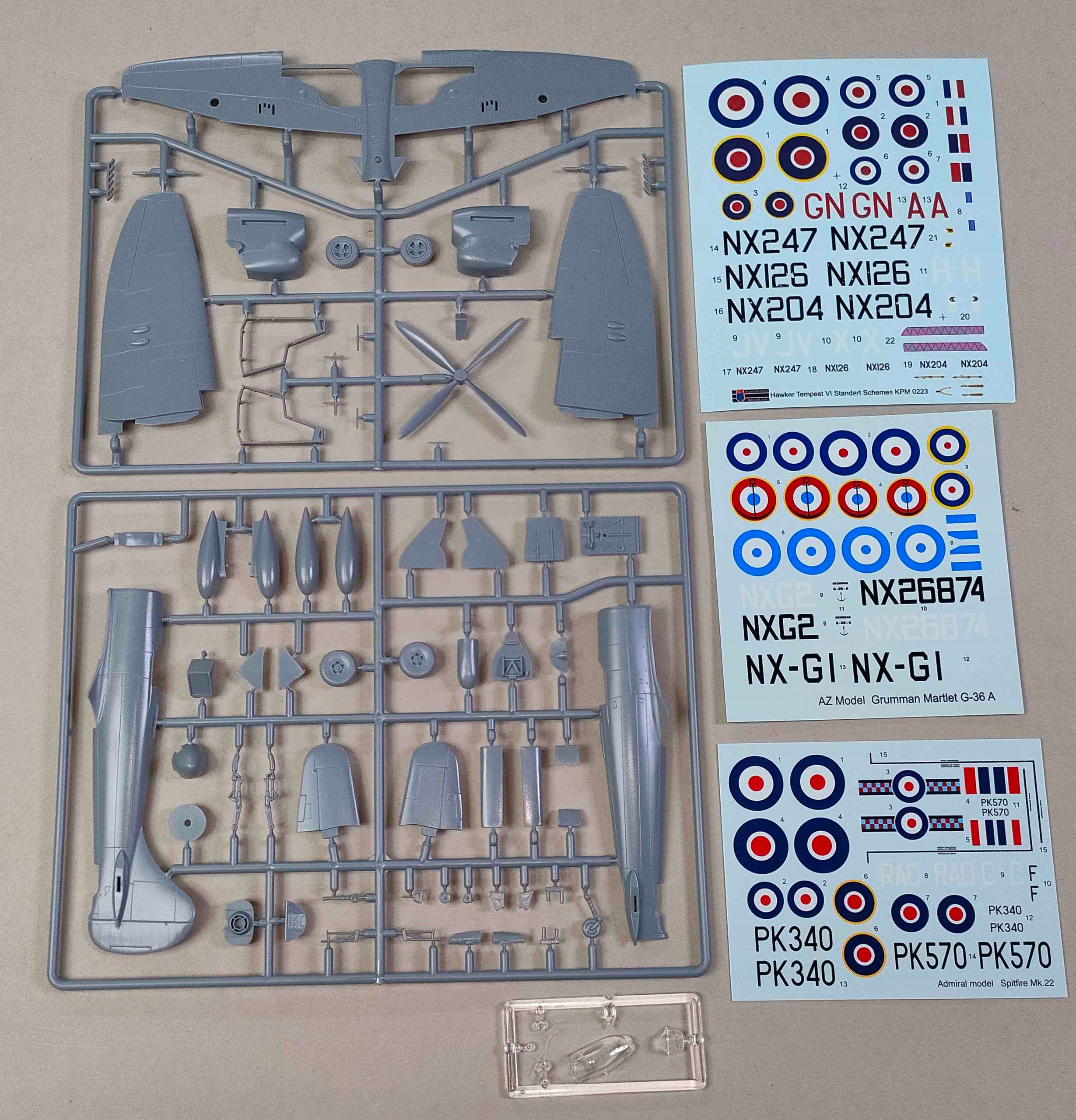 Tempest Mk.V Early KP J-53 1/72 bez pudełka