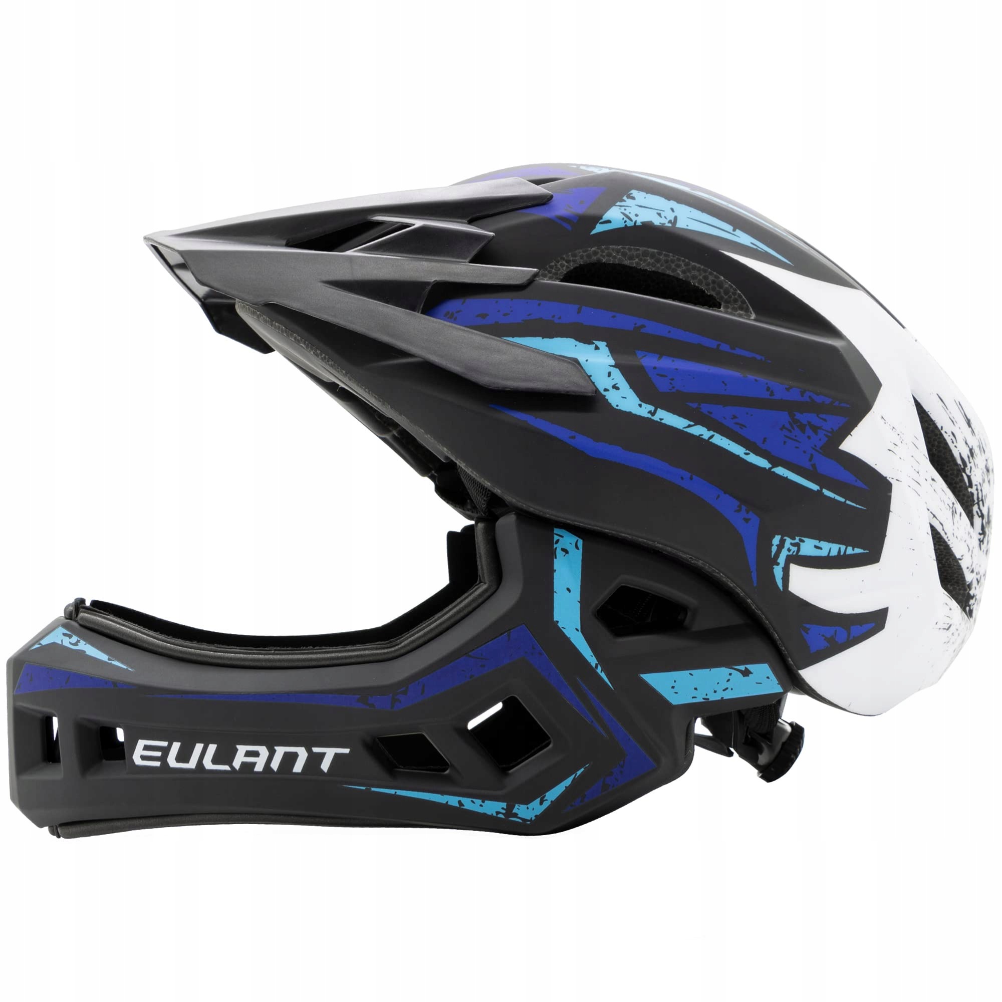 Dziecięcy Kask Rowerowy Z Podbródkiem Downhill 52-56 cm