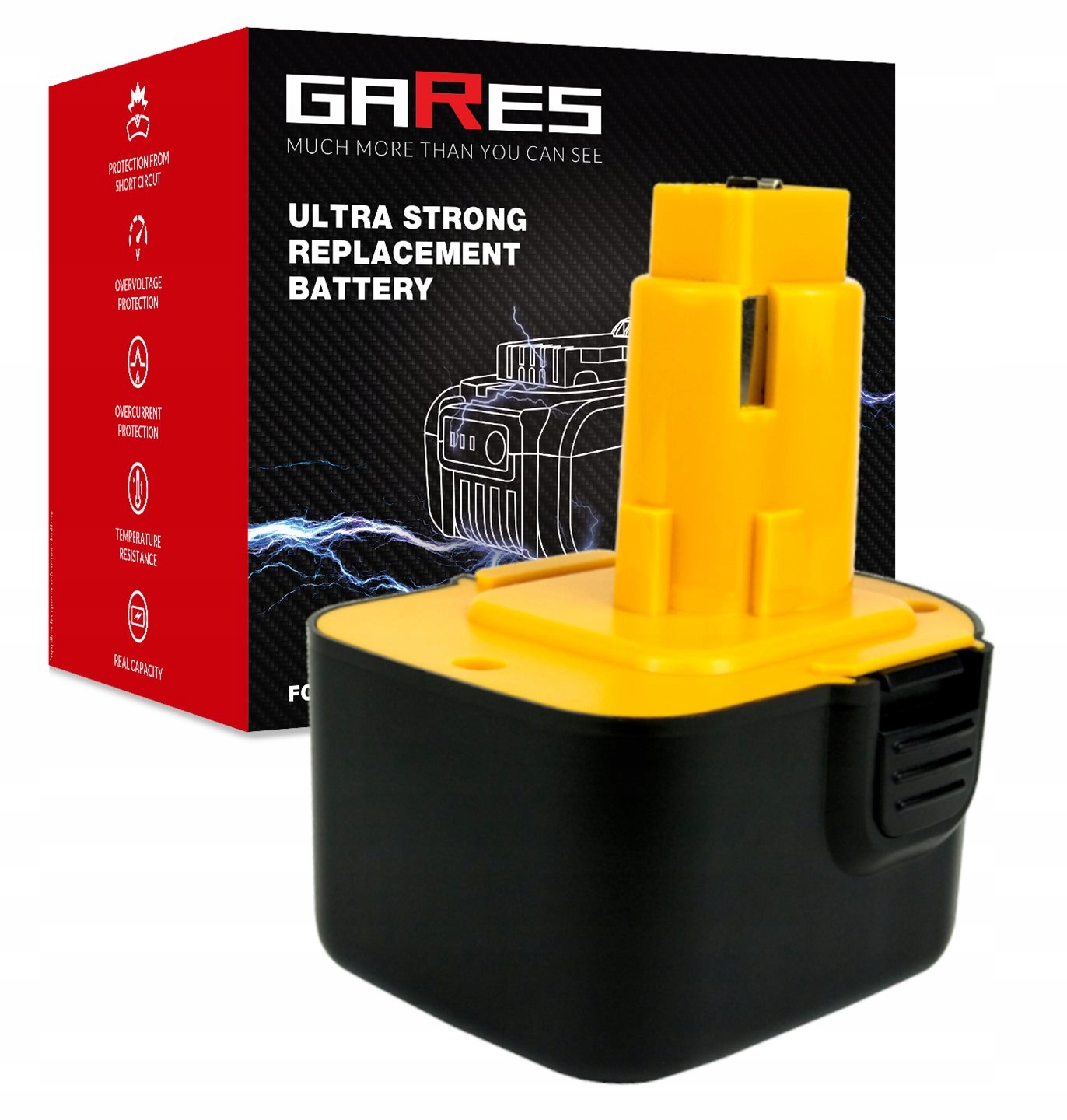 Baterie Akumulátor pro Dewalt DE9072 DE9075 DE9074 DE9037 DE9074 3Ah 12V