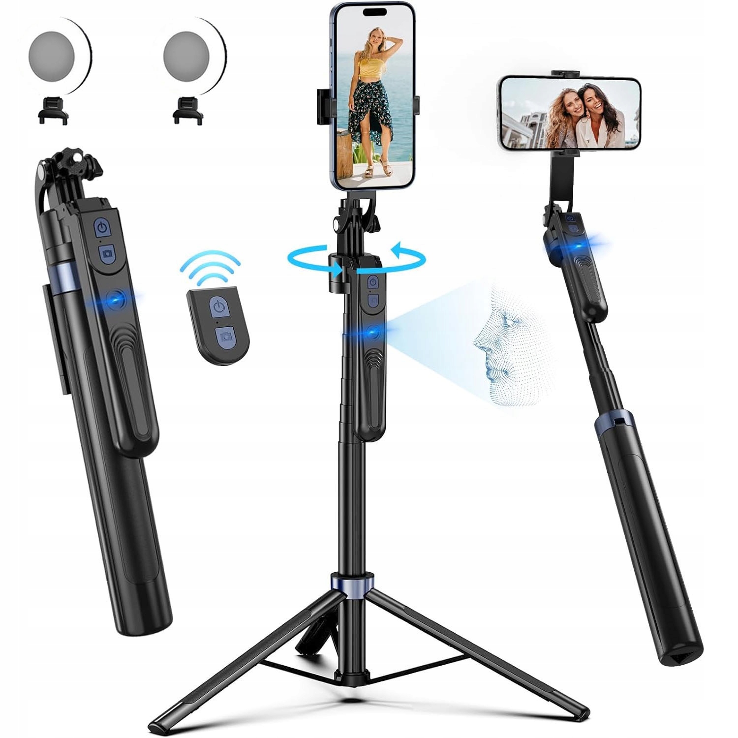 Stativ Pro Fotografování Gestů Sledování Obličeje 360° Držák Telefonu