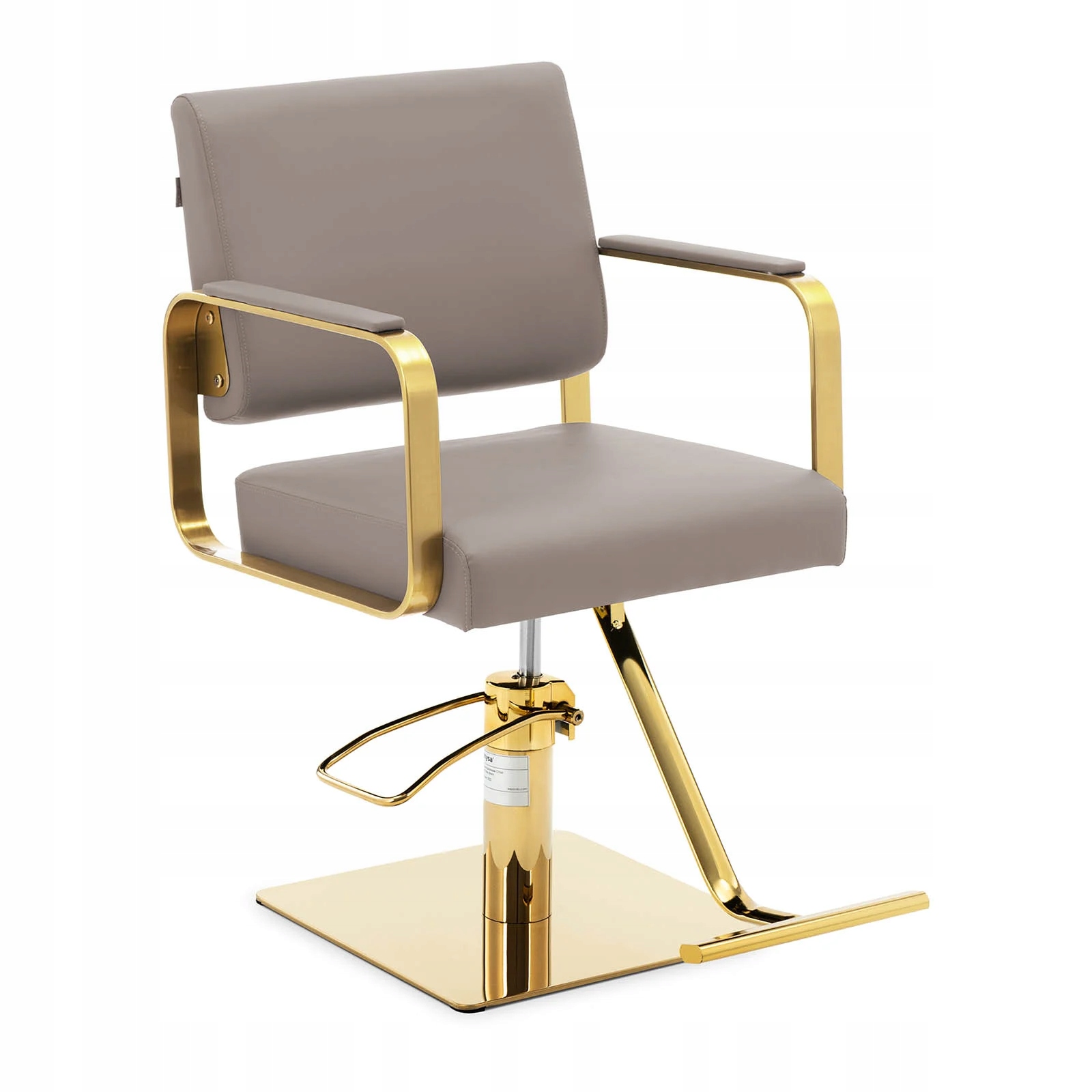 Kadeřnické Křeslo Physa Otley Beige Gold otočné 360 hydraulická pumpa