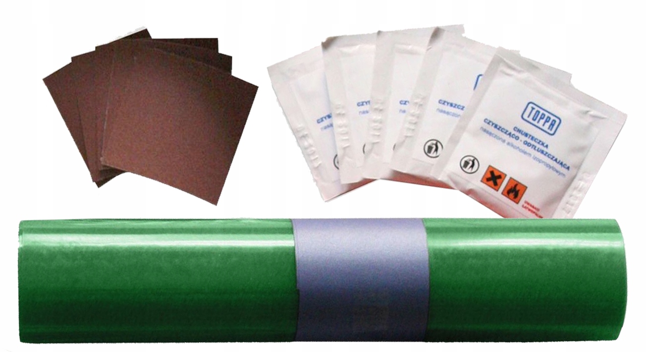 Sada Záplat Na Opravu Plachty 220 X 32 CM Zelená