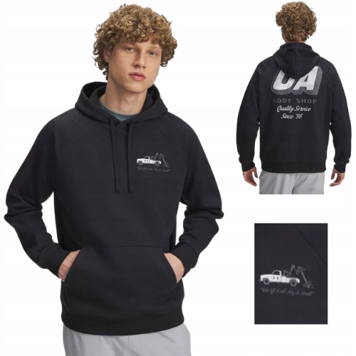 Under Armour Bluza Dresowa Z Kapturem Hbr Czarna XL