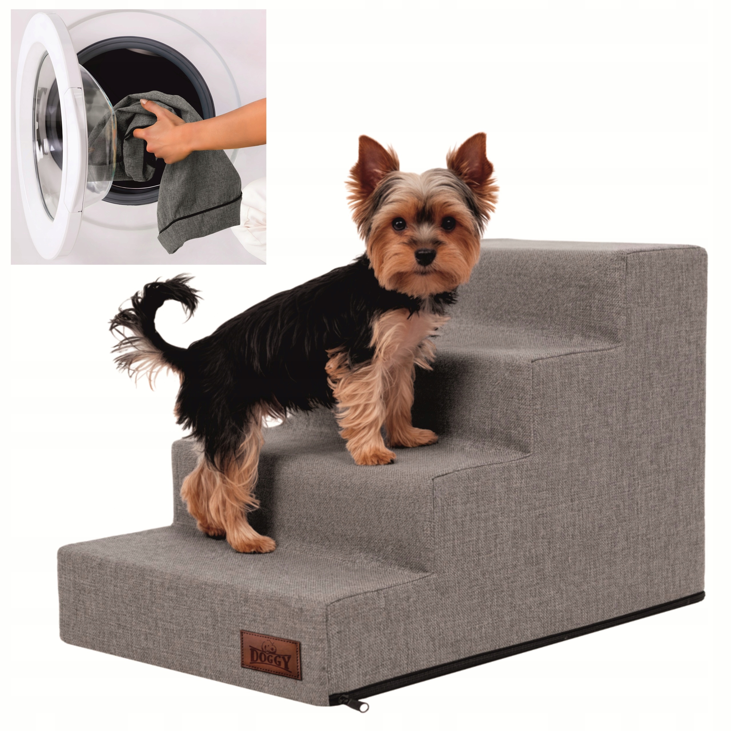 Schody dla psa, schodki dla psa lub kota Rampa Podest 4 stopnie, Duże 40 cm