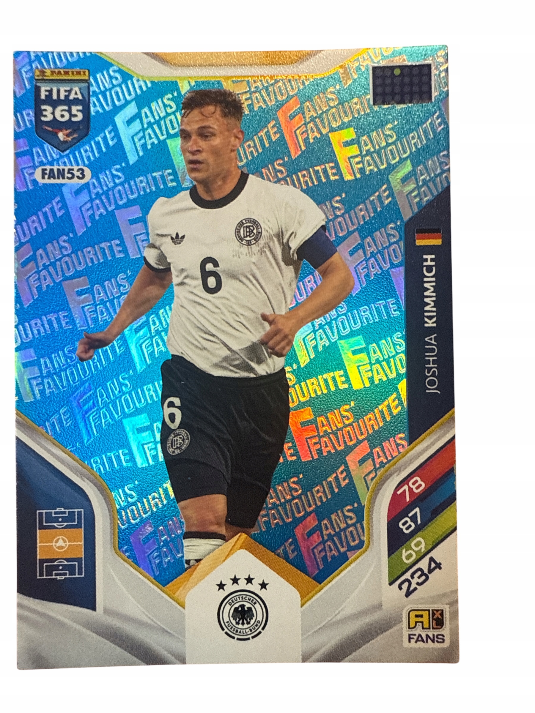 Fifa 365 2026 Adrenalyn XL Panini Fans FAN53 Kimmich niebieska blue