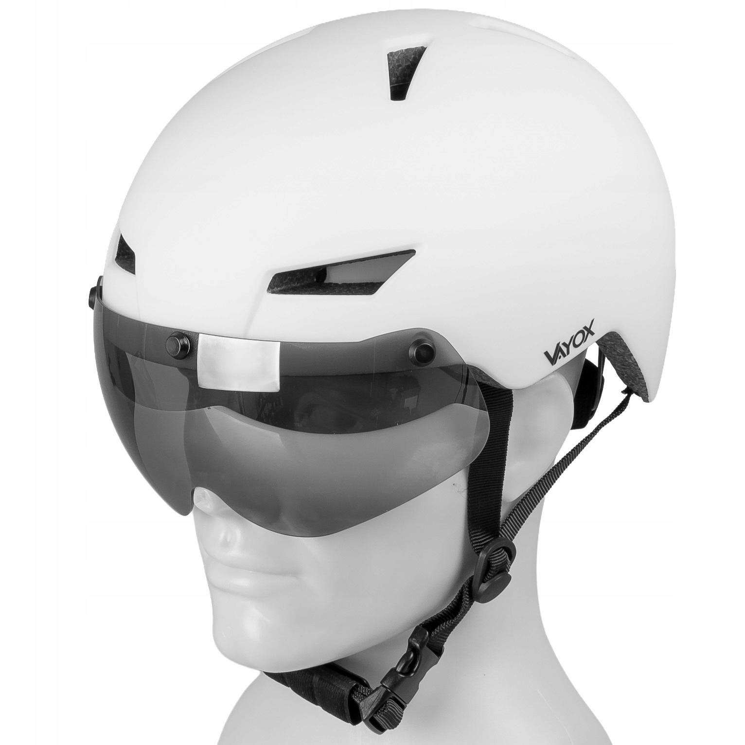 Cyklistická Přilba Na Koloběžku Nastavitelná 55-58 cm Led Lampa Rychlá Vayox