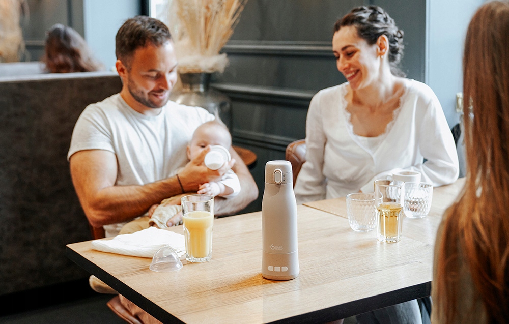 BABYMOOV TERMOS ELEKTRYCZNY PRZENOŚNY PODGRZEWACZ DO MLEKA WODY KAWY 340ML Wyrób medyczny nie