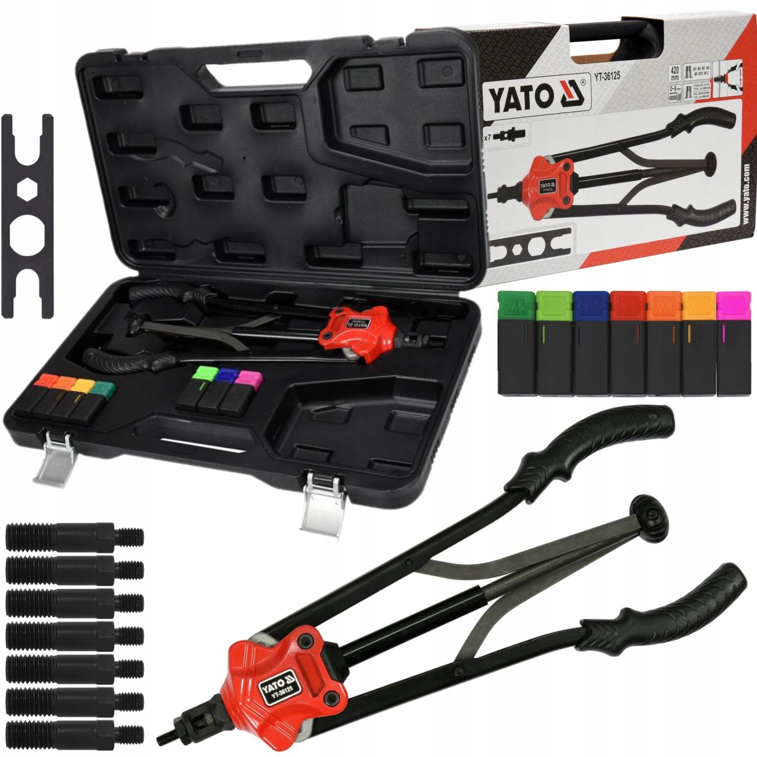 YATO NITOWNICA RĘCZNA DO NITONAKRĘTEK M3-M12 36125