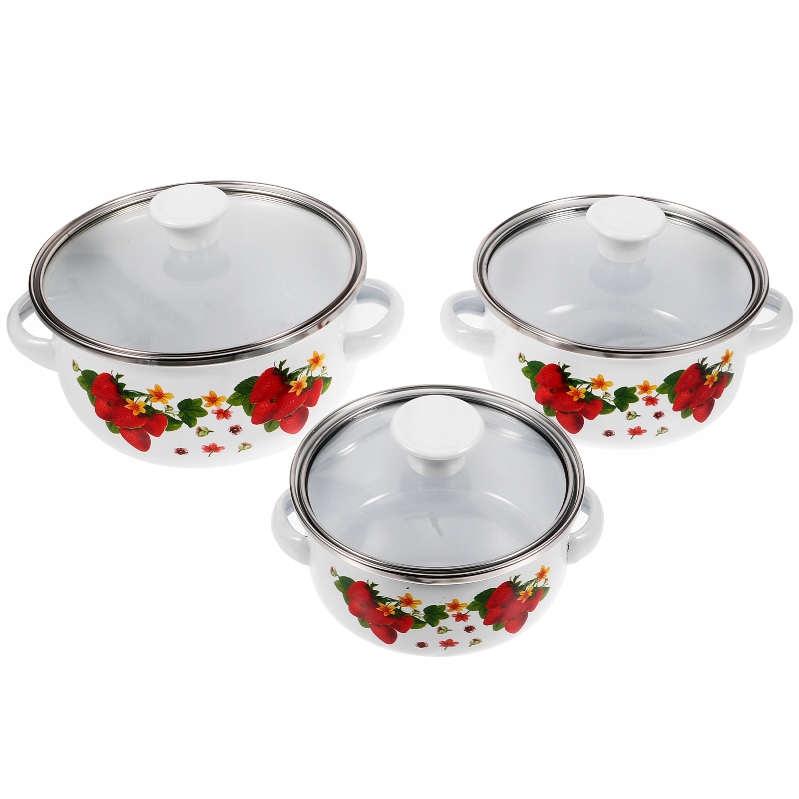 3 SZT. EMALIOWANY NACZYŃ DO ZUPY DLA GOSPODARSTWA DOMOWEGO